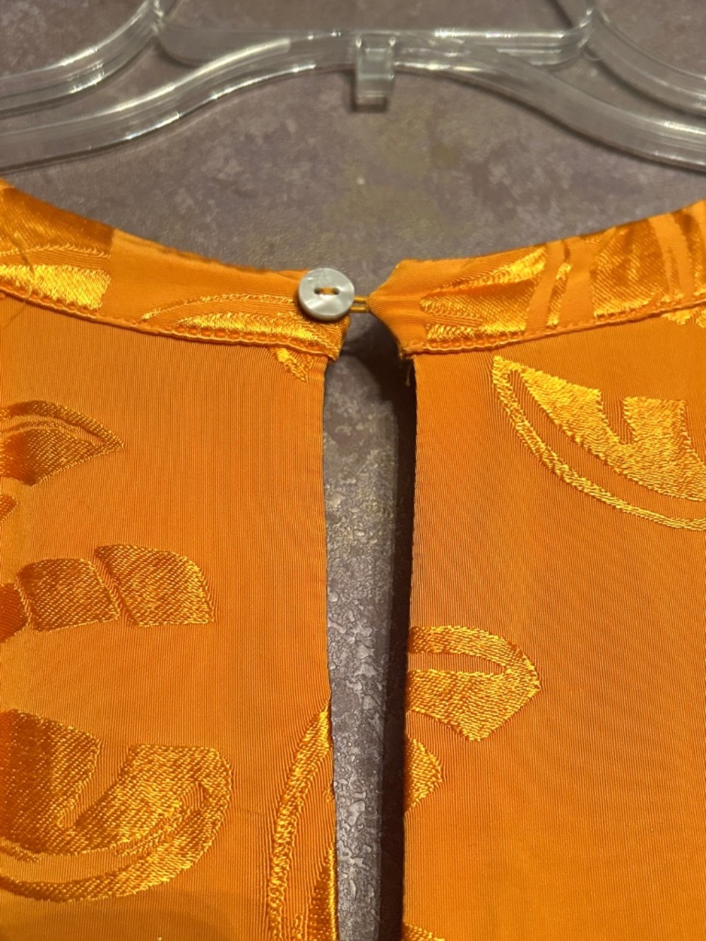 FARM Rio Orange Satin V-Neck Maxi Dress - Picture 4 of 10